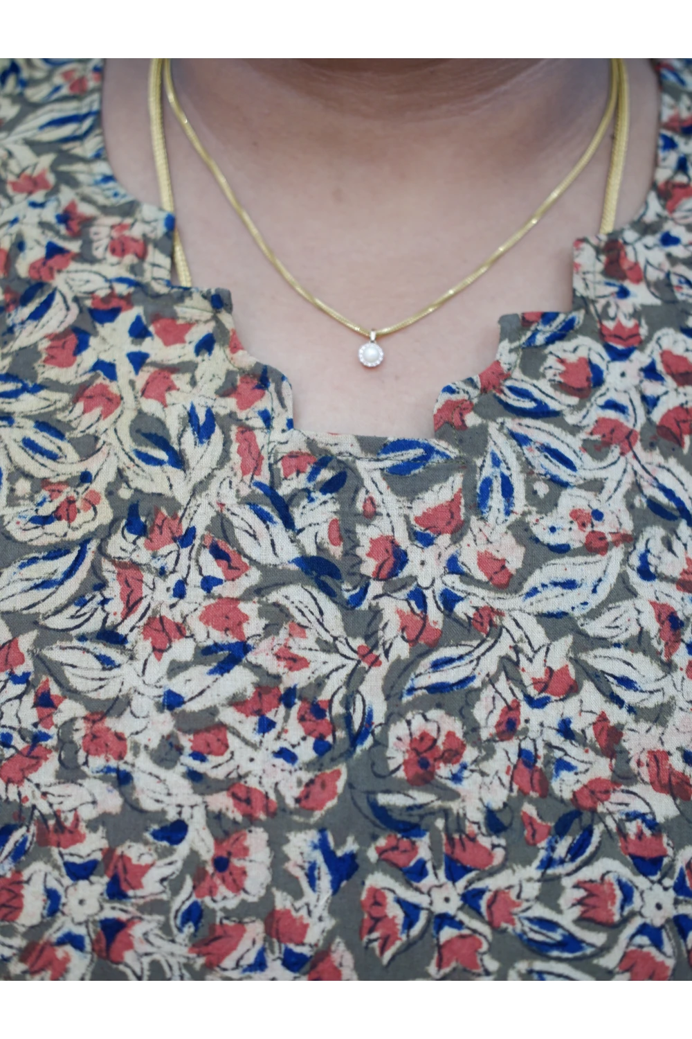 Stylish A-Line Kalamkari Kurti – Premium Cotton Ethnic Wear