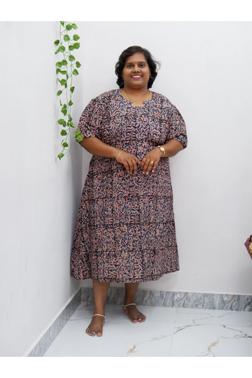 Stylish A-Line Kalamkari Kurti – Premium Cotton Ethnic Wear