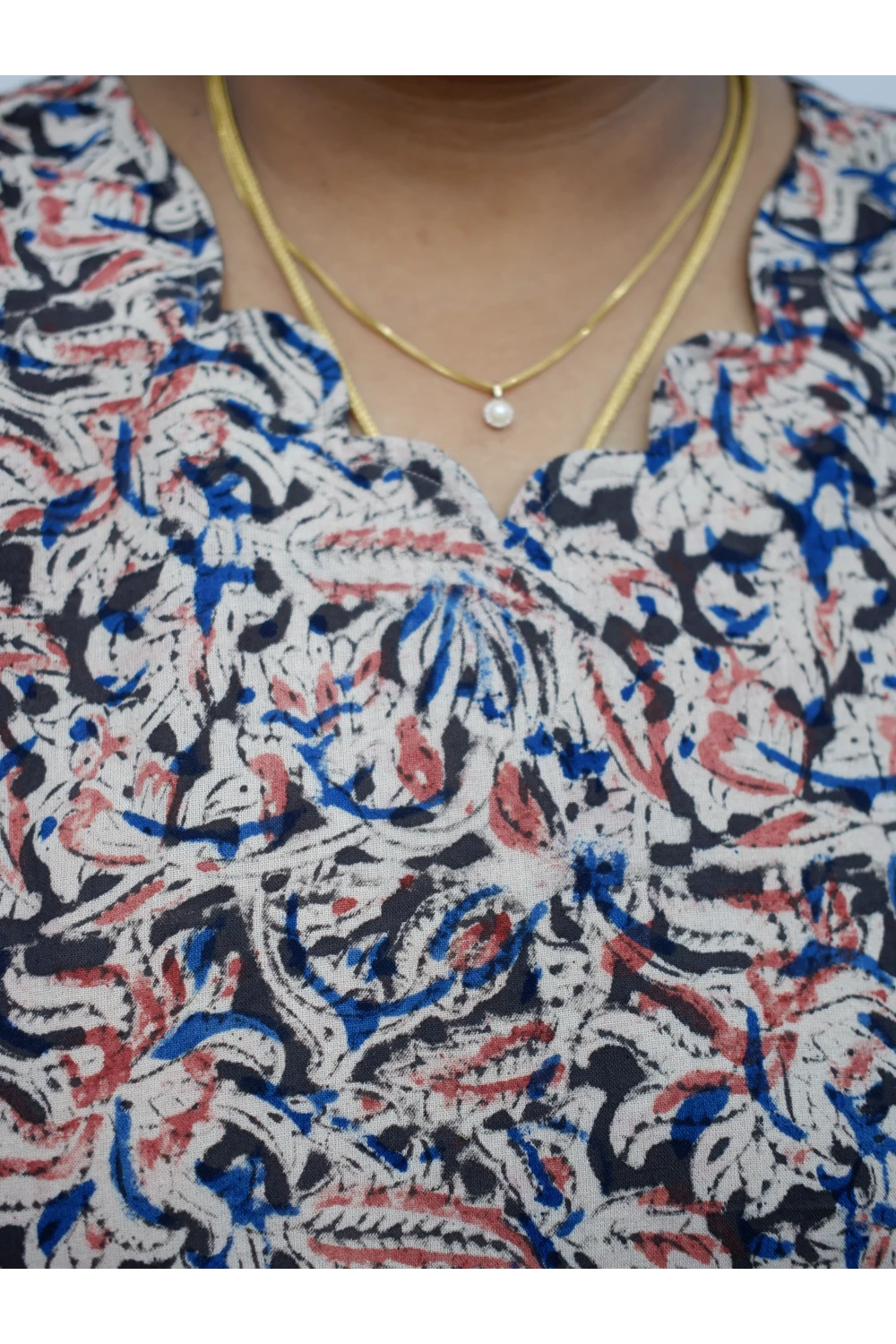 Stylish A-Line Kalamkari Kurti – Premium Cotton Ethnic Wear