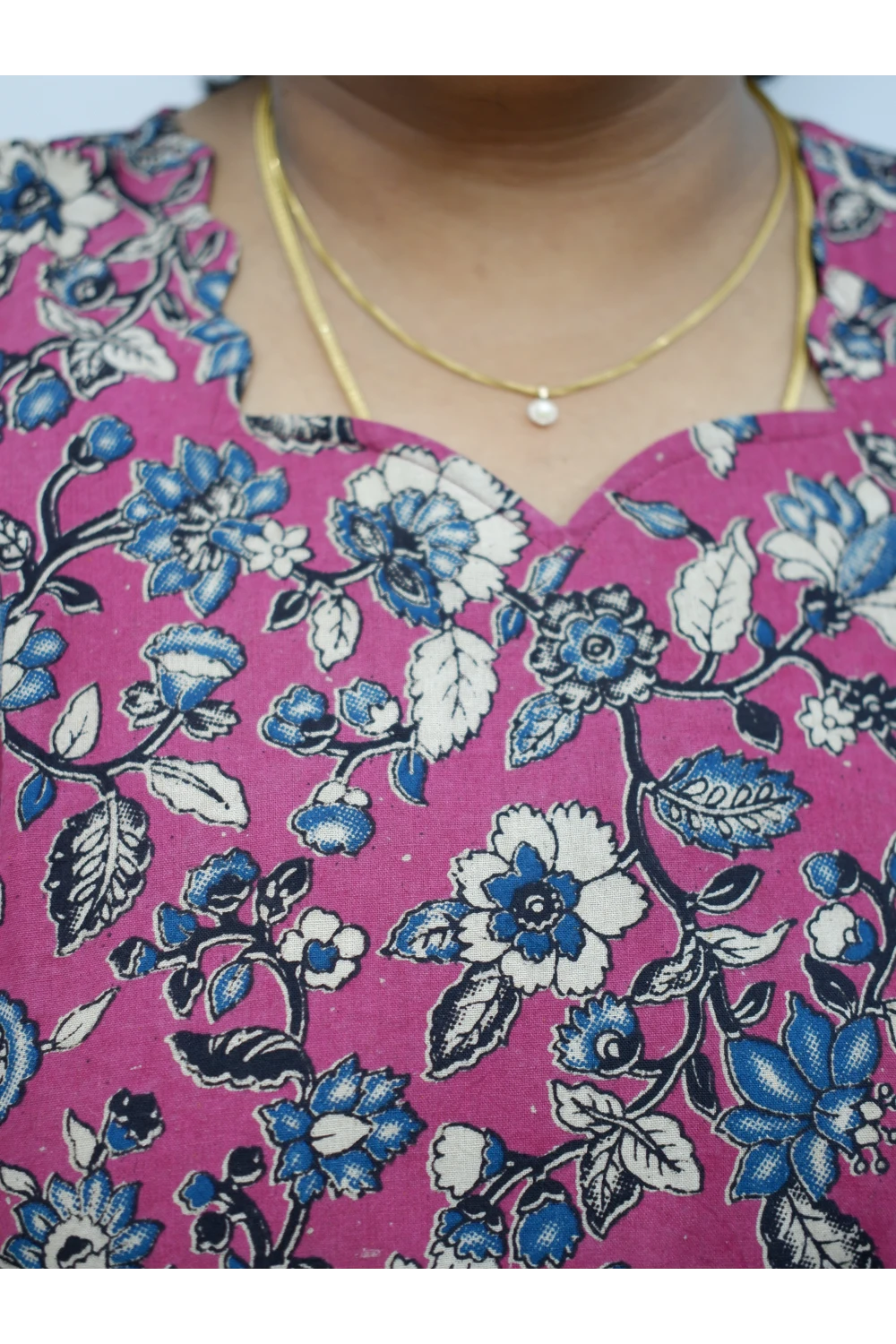 Stylish A-Line Kalamkari Kurti – Premium Cotton Ethnic Wear