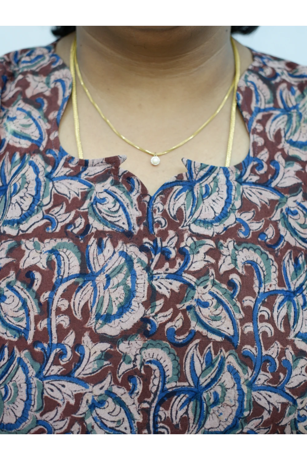 Stylish A-Line Kalamkari Kurti – Premium Cotton Ethnic Wear