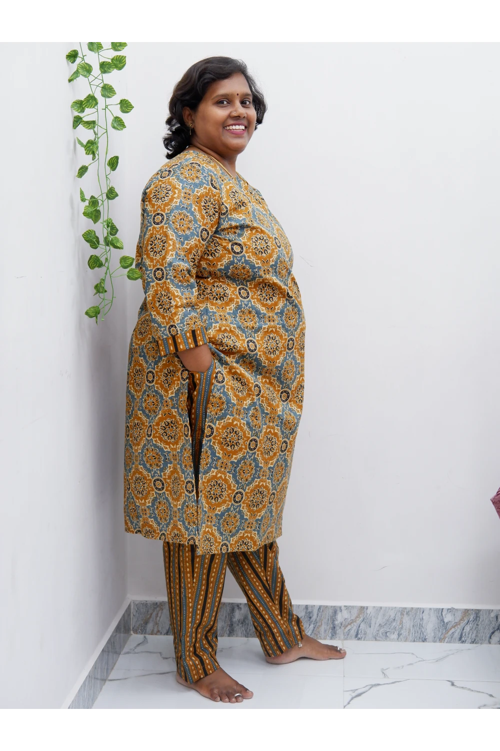 Cotton Luxe Co-Ord Set with Lining