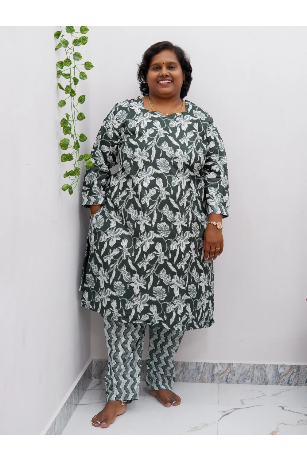 Cotton Luxe Co-Ord Set with Lining