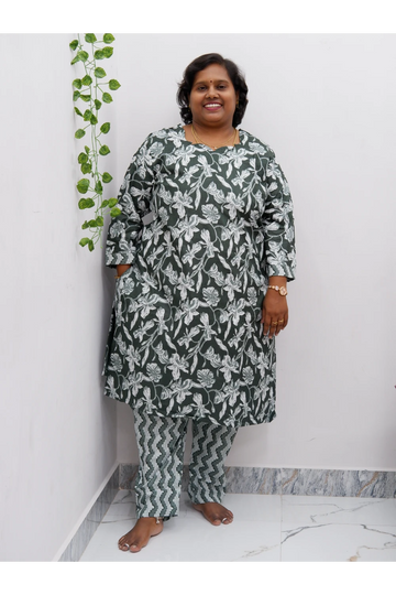 Cotton Luxe Co-Ord Set with Lining