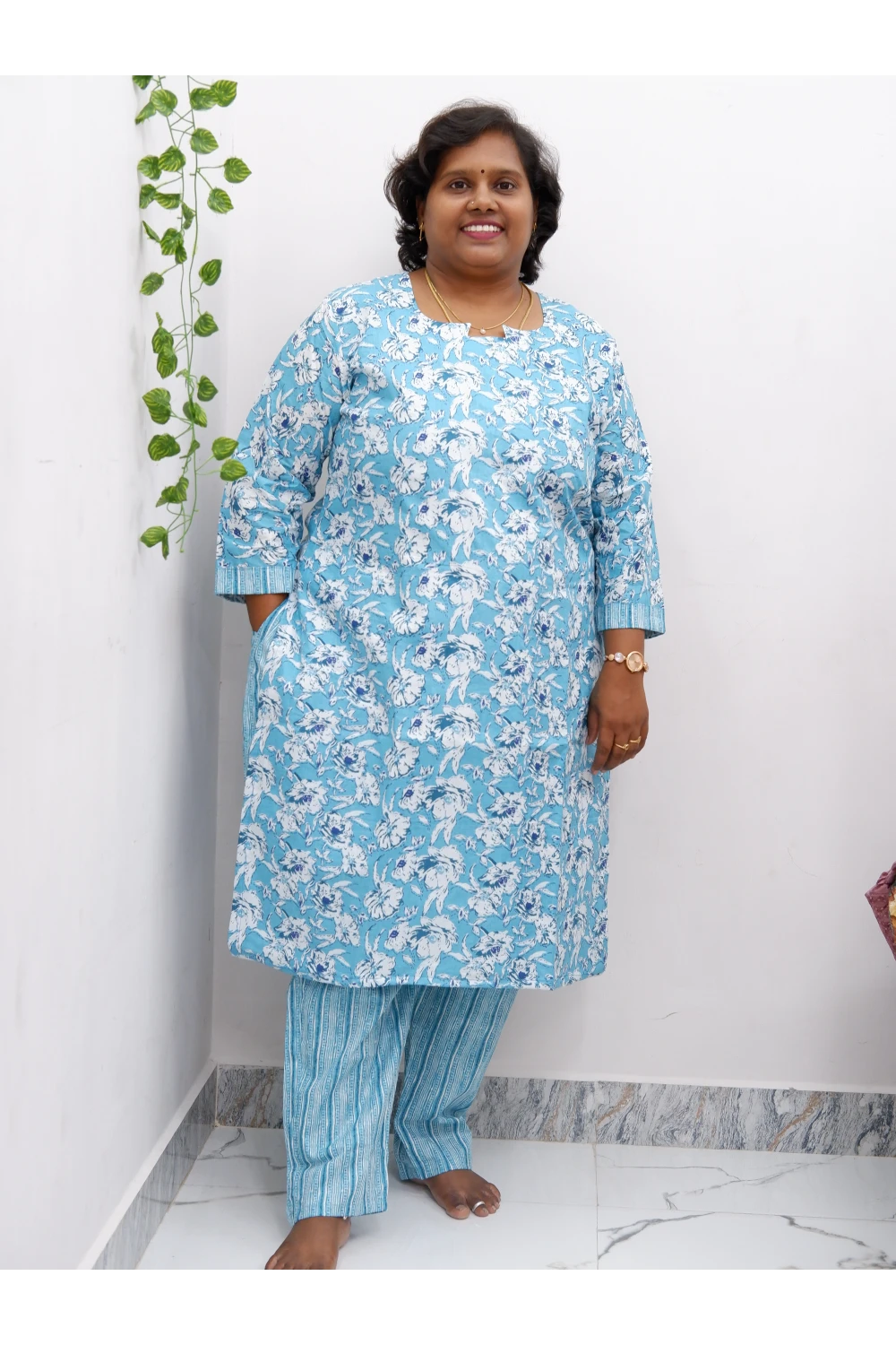 Cotton Luxe Co-Ord Set with Lining