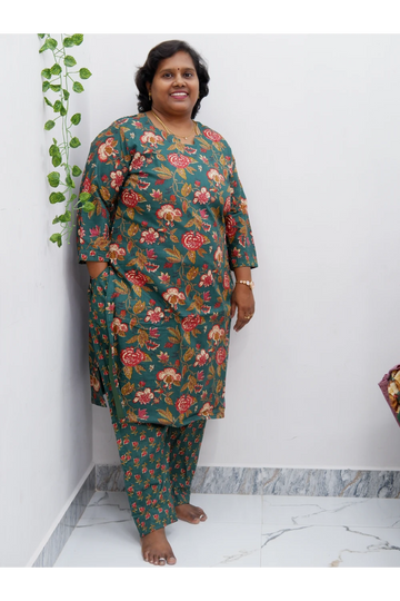 Cotton Luxe Co-Ord Set with Lining