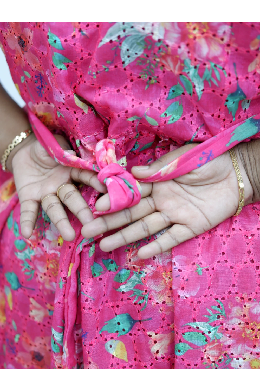 Trendy Puff Sleeve Kurti –Acoba Cotton Midi with lining Length Frock Style for Women