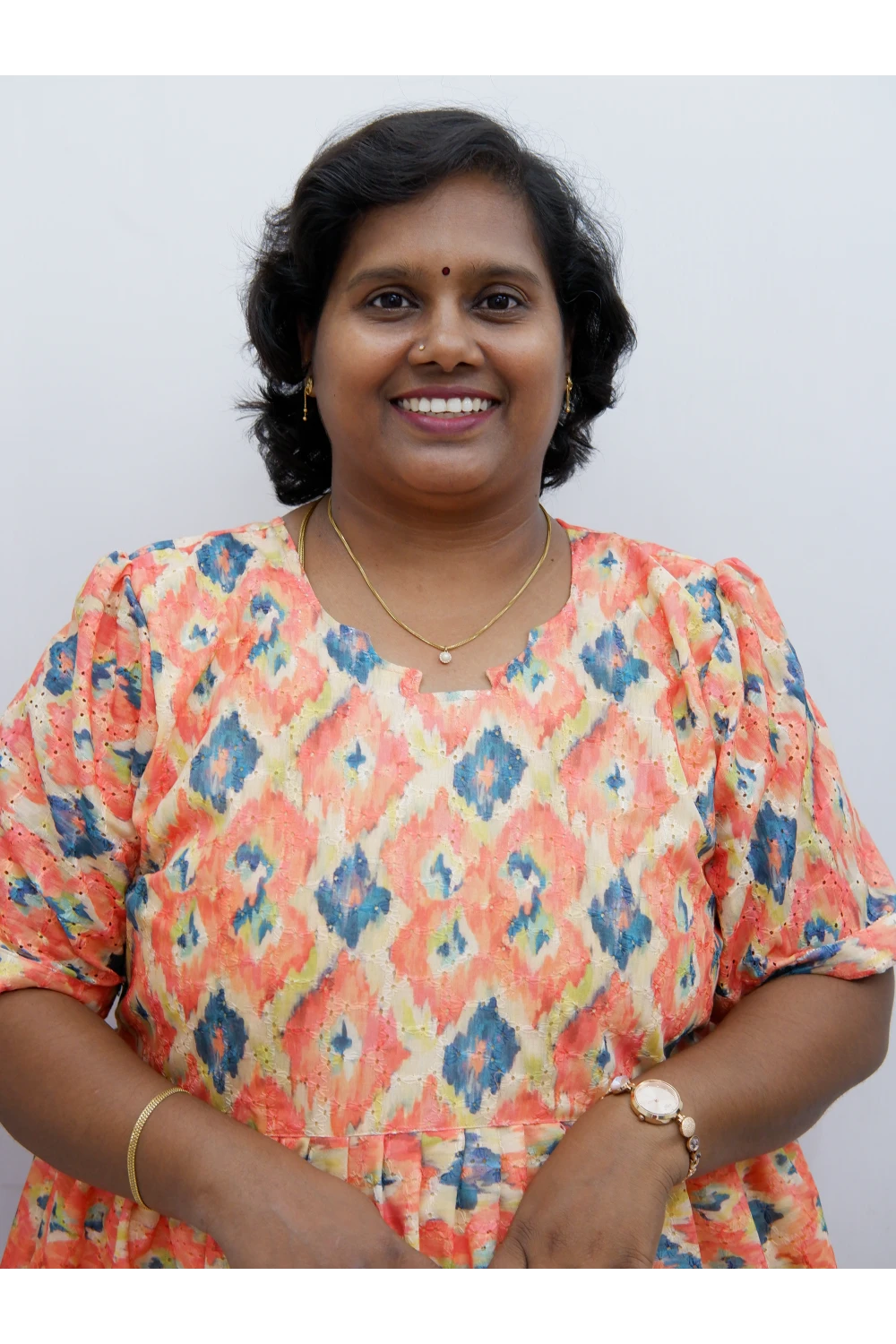 Trendy Puff Sleeve Kurti –Acoba Cotton Midi with lining Length Frock Style for Women