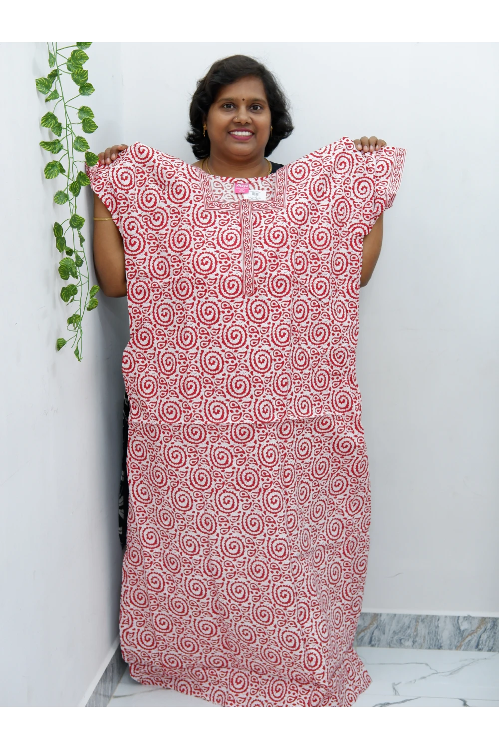 Elegant Zip Nighty – Jyothi Cotton Breeze