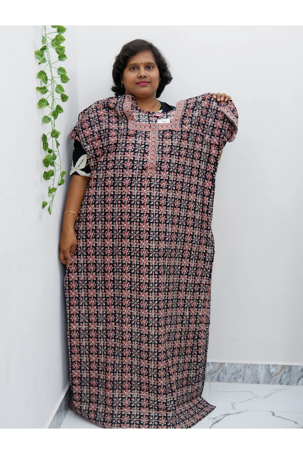 Elegant Zip Nighty – Jyothi Cotton Breeze