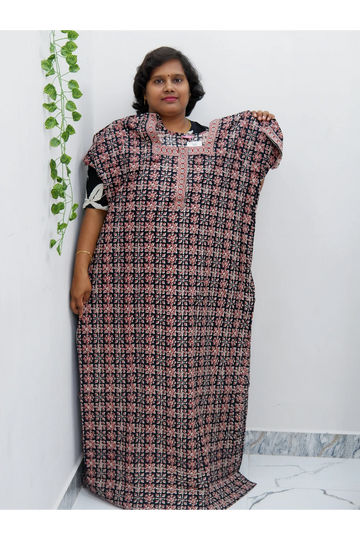 Elegant Zip Nighty – Jyothi Cotton Breeze