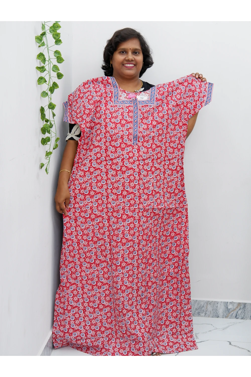 Elegant Zip Nighty – Jyothi Cotton Breeze
