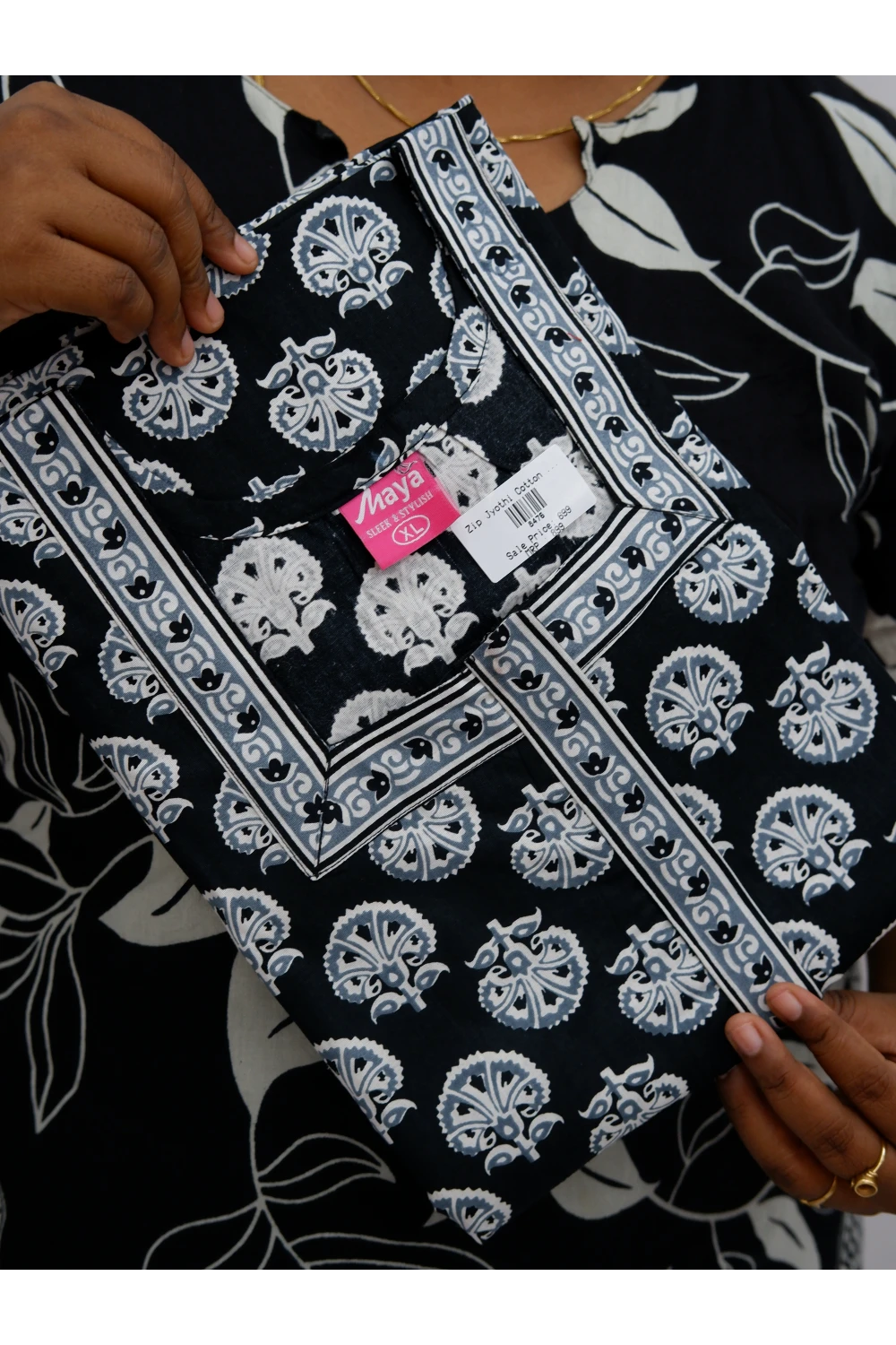 Elegant Zip Nighty – Jyothi Cotton Breeze