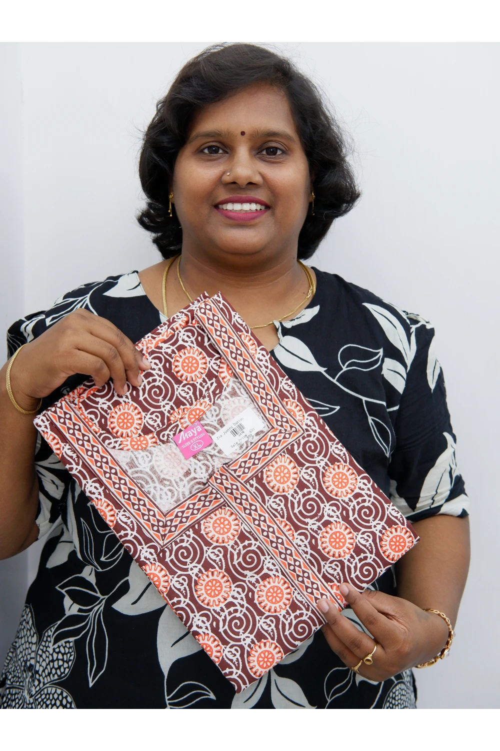 Elegant Zip Nighty – Jyothi Cotton Breeze