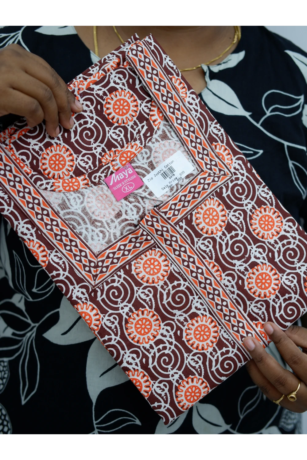 Elegant Zip Nighty – Jyothi Cotton Breeze