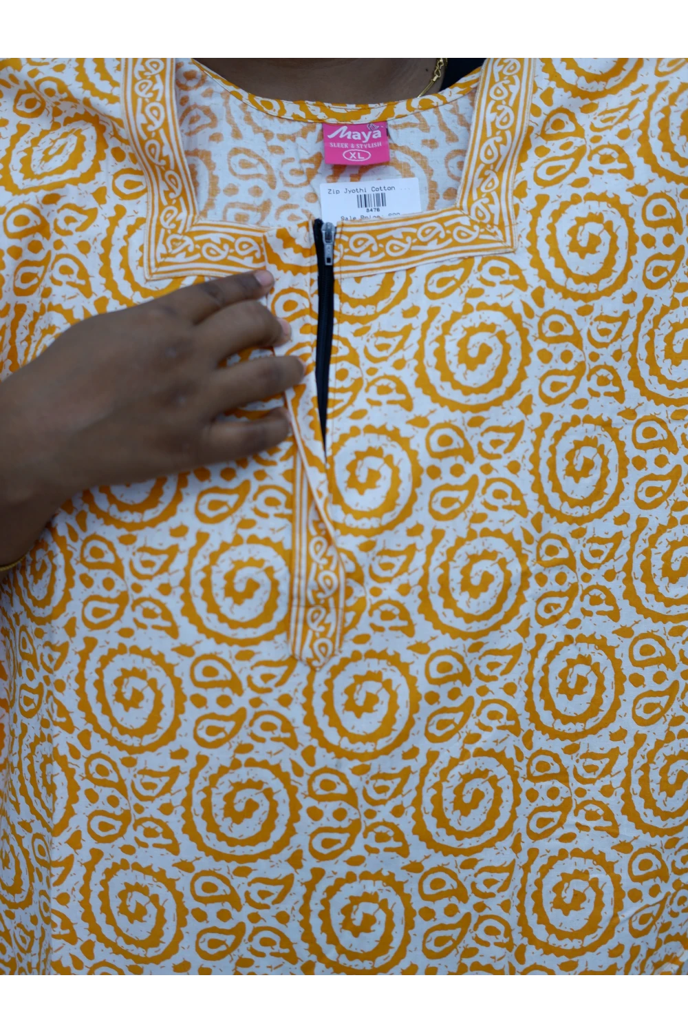 Elegant Zip Nighty – Jyothi Cotton Breeze