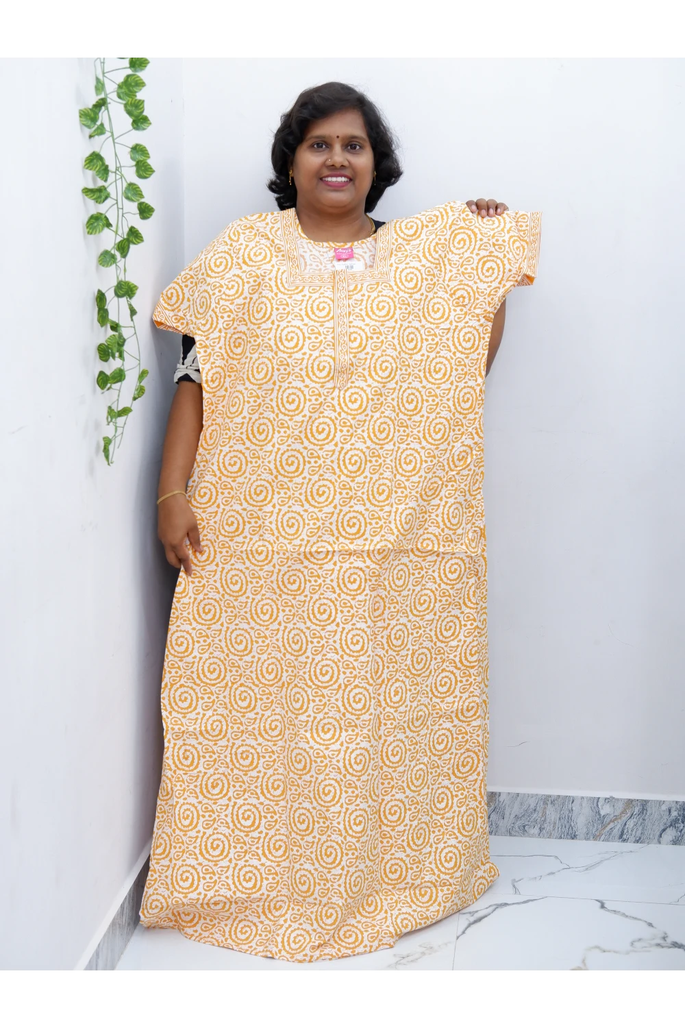 Elegant Zip Nighty – Jyothi Cotton Breeze