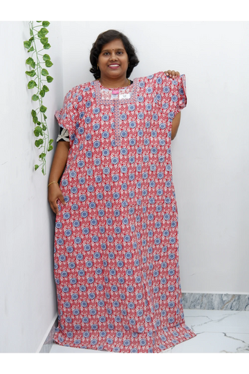 Elegant Zip Nighty – Jyothi Cotton Breeze