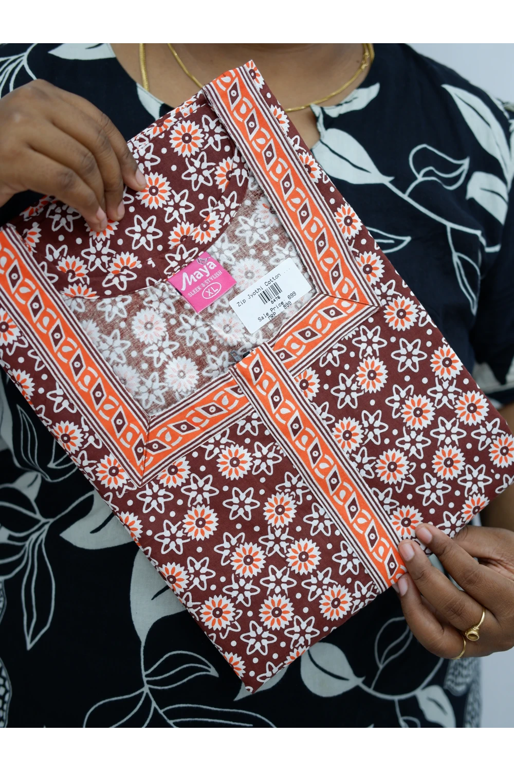 Elegant Zip Nighty – Jyothi Cotton Breeze