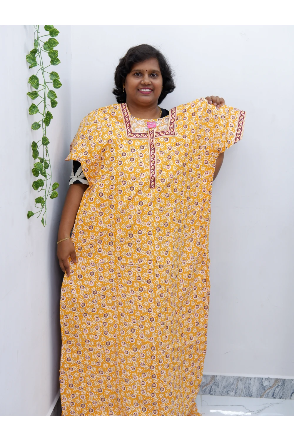 Elegant Zip Nighty – Jyothi Cotton Breeze
