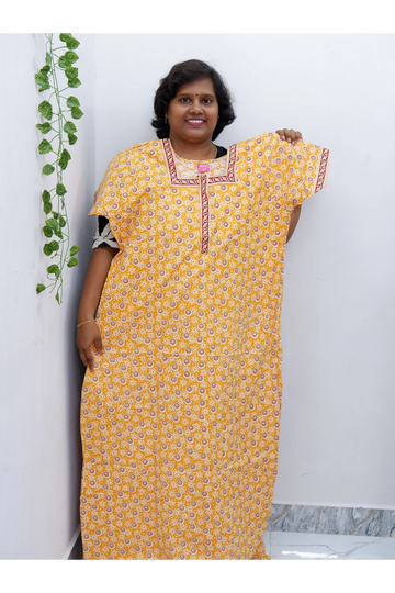 Elegant Zip Nighty – Jyothi Cotton Breeze