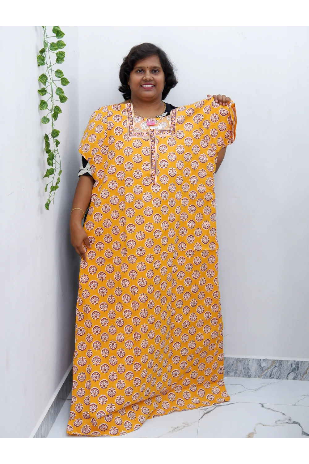 Elegant Zip Nighty – Jyothi Cotton Breeze