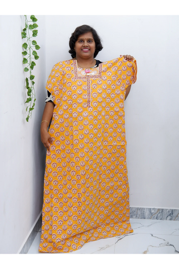 Elegant Zip Nighty – Jyothi Cotton Breeze