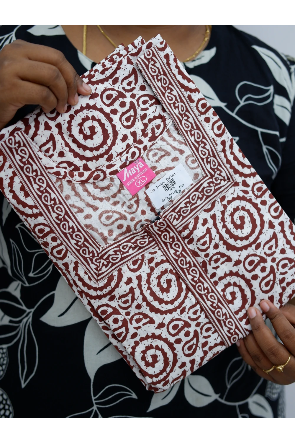 Elegant Zip Nighty – Jyothi Cotton Breeze