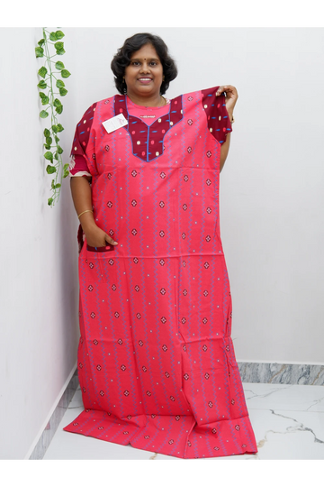 Extra Height Cotton Nighty for Women-Long Length Nighty