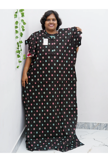 Extra Height Cotton Nighty for Women-Long Length Nighty