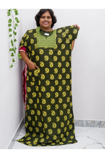 Extra Height Cotton Nighty for Women-Long Length Nighty