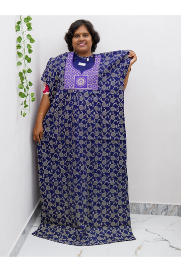 Extra Height Cotton Nighty for Women-Long Length Nighty