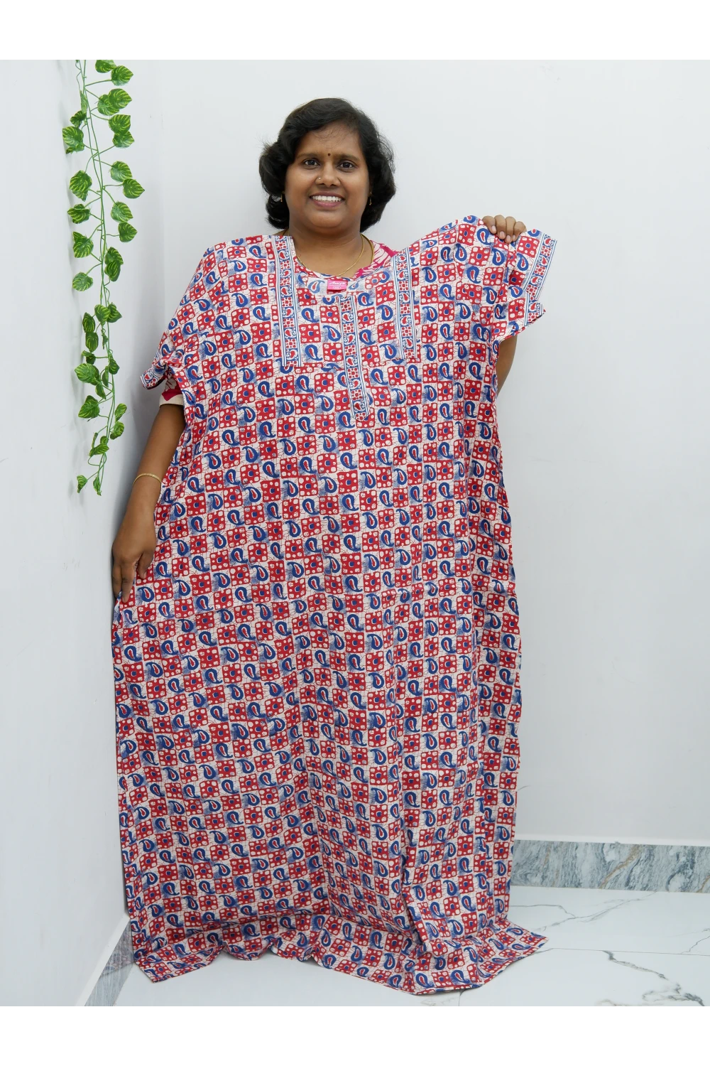 Elegant Zip Nighty – Jyothi Cotton Breeze