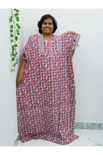 Elegant Zip Nighty – Jyothi Cotton Breeze