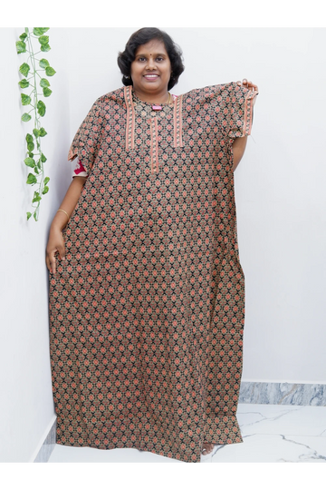 Elegant Zip Nighty – Jyothi Cotton Breeze