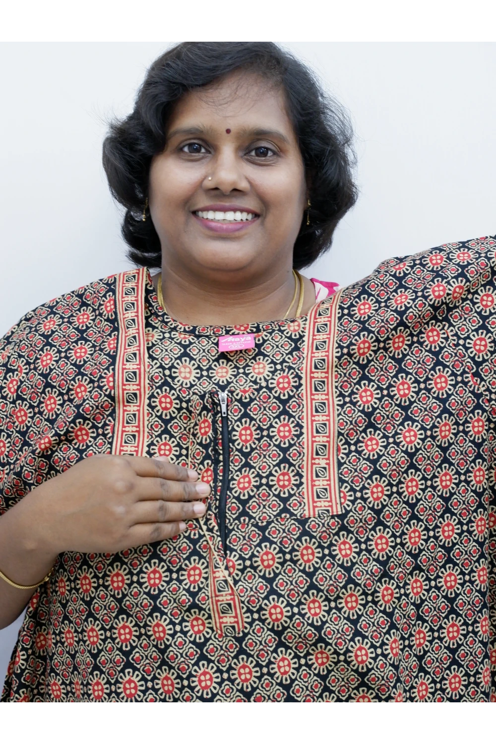 Elegant Zip Nighty – Jyothi Cotton Breeze