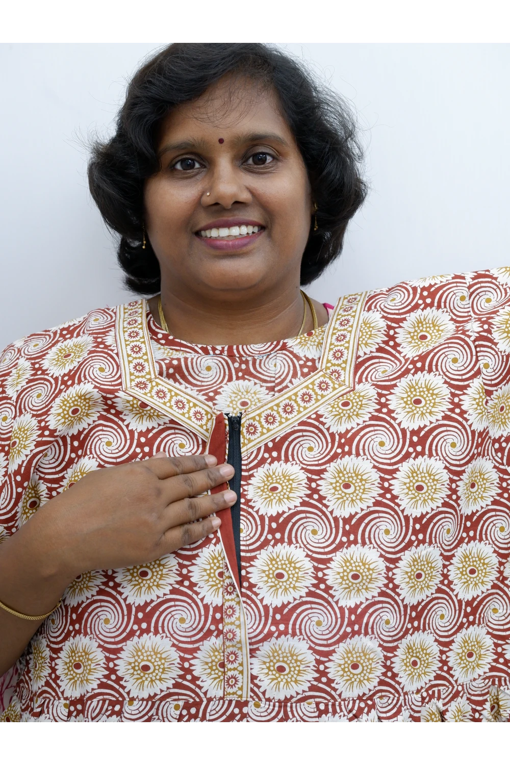 Elegant Zip Nighty – Jyothi Cotton Breeze