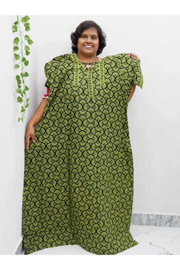 Elegant Zip Nighty – Jyothi Cotton Breeze