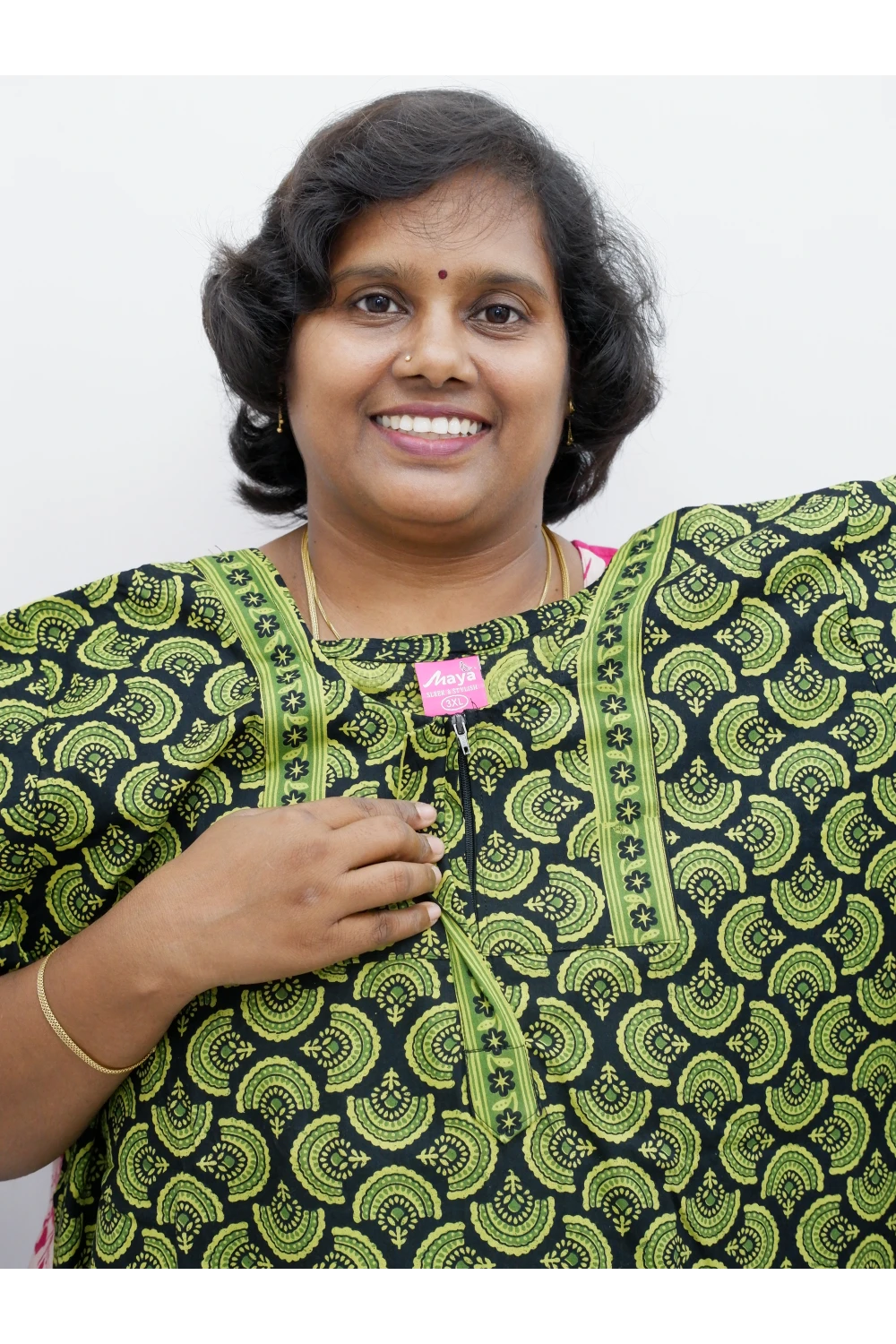 Elegant Zip Nighty – Jyothi Cotton Breeze