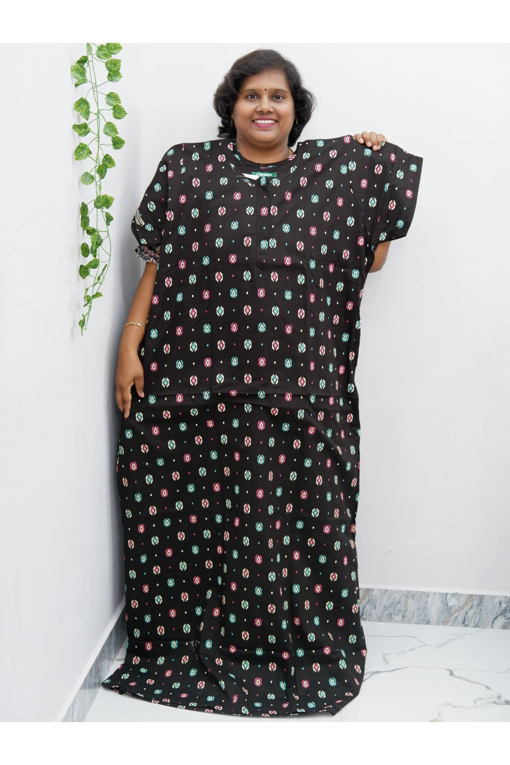 Extra Height Cotton Nighty for Women-Long Length Nighty