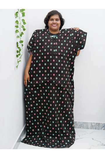 Extra Height Cotton Nighty for Women-Long Length Nighty