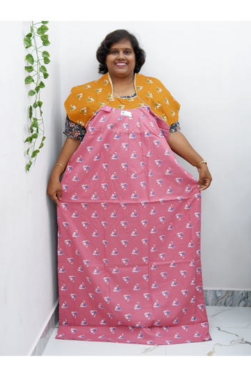 Extra Height Cotton Nighty for Women-Long Length Nighty