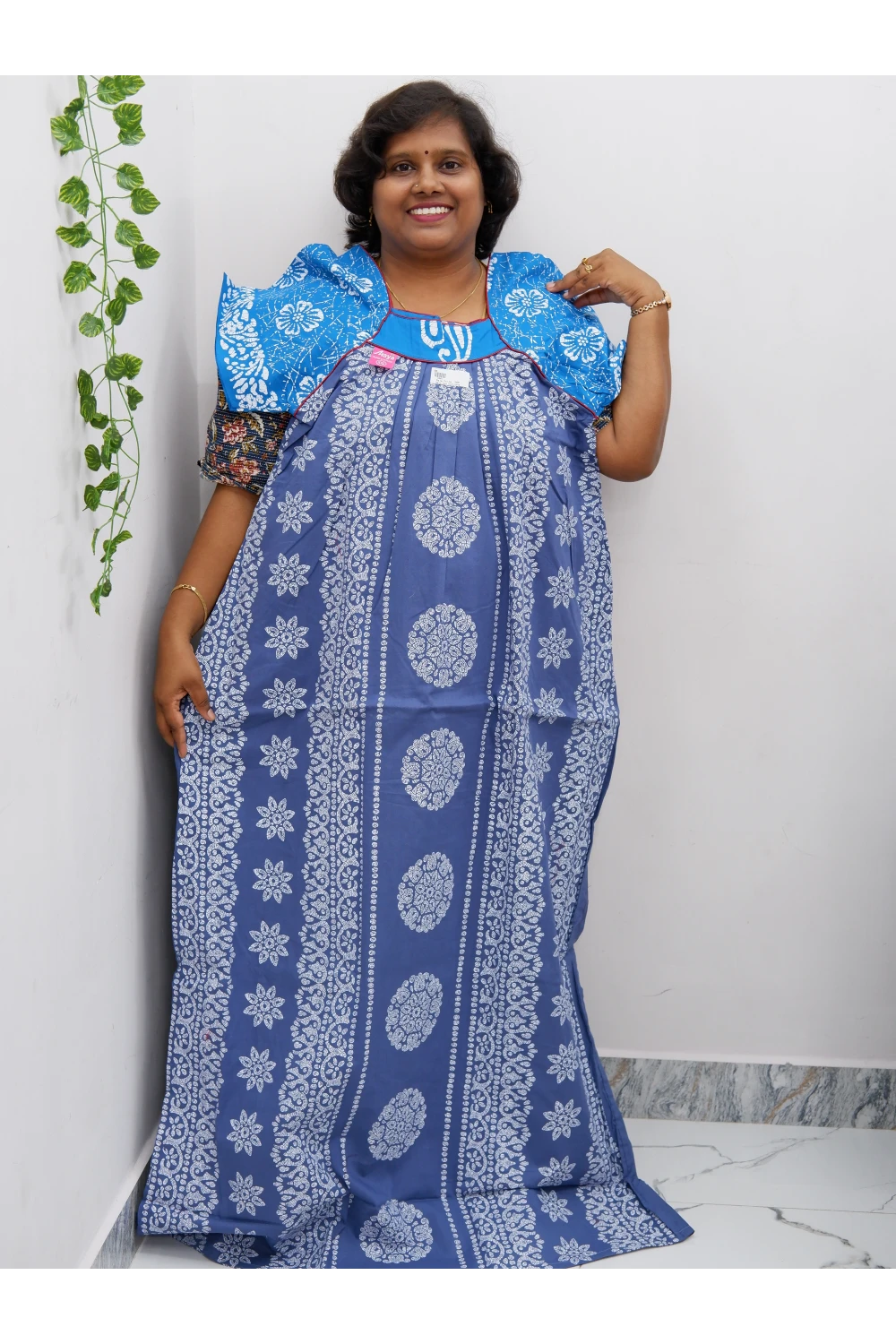 Extra Height Cotton Nighty for Women-Long Length Nighty