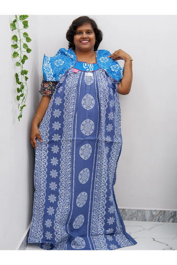 Extra Height Cotton Nighty for Women-Long Length Nighty