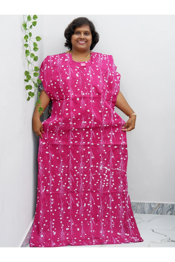 Extra Height Cotton Nighty for Women-Long Length Nighty