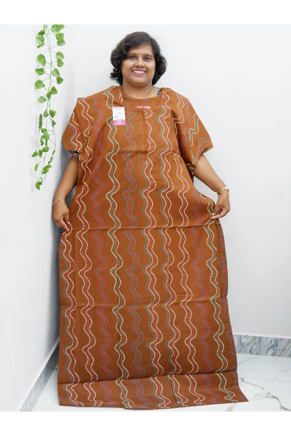 Extra Height Cotton Nighty for Women-Long Length Nighty