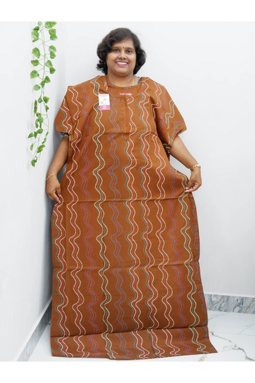 Extra Height Cotton Nighty for Women-Long Length Nighty