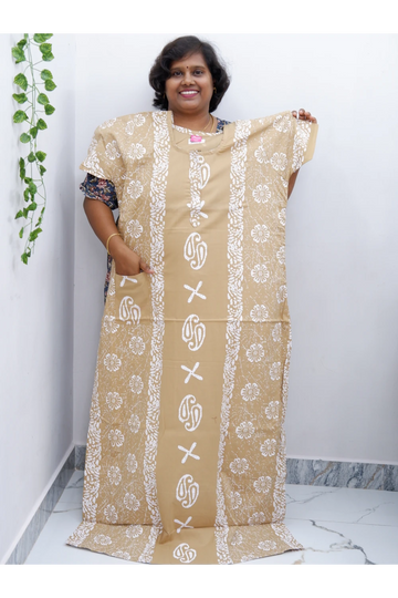 Extra Height Cotton Nighty for Women-Long Length Nighty