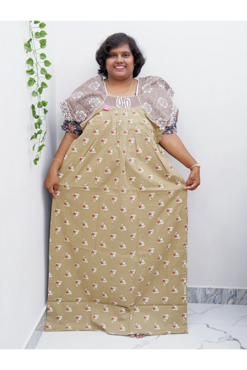 Extra Height Cotton Nighty for Women-Long Length Nighty