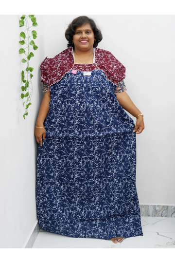 Extra Height Cotton Nighty for Women-Long Length Nighty